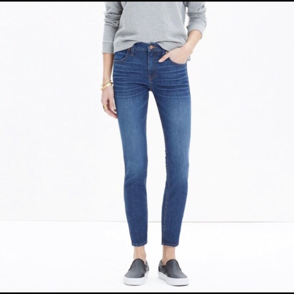 Madewell 9” High Riser Skinny Skinny‎ Crop Denim.